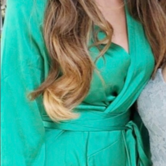 NWT-Never Fully Dressed Emerald Wrap Dress UK XL - Picture 4 of 13